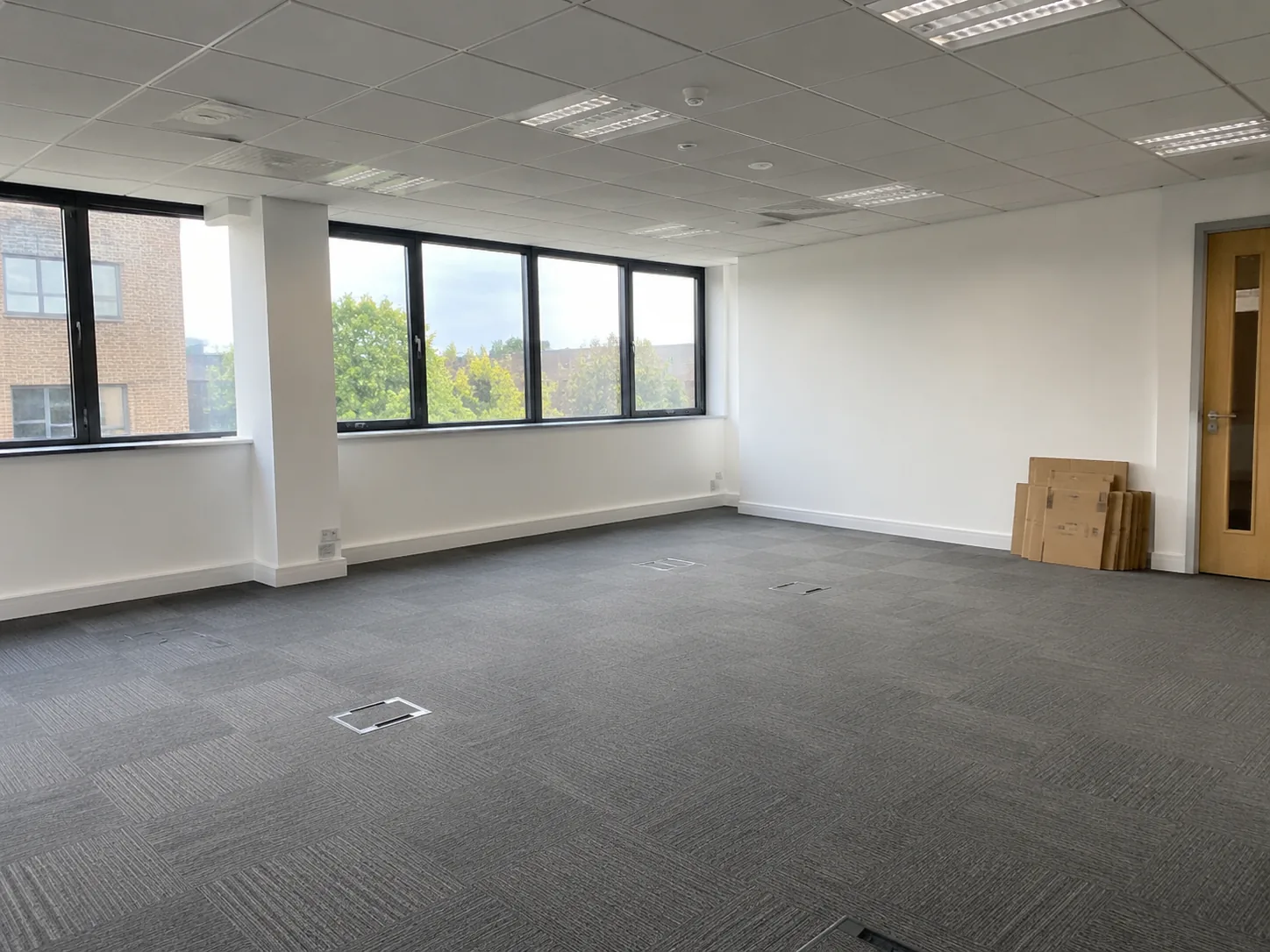 Office space cleared of desks and old furniture